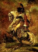 antoine jean gros le chasseur de la garde oil on canvas